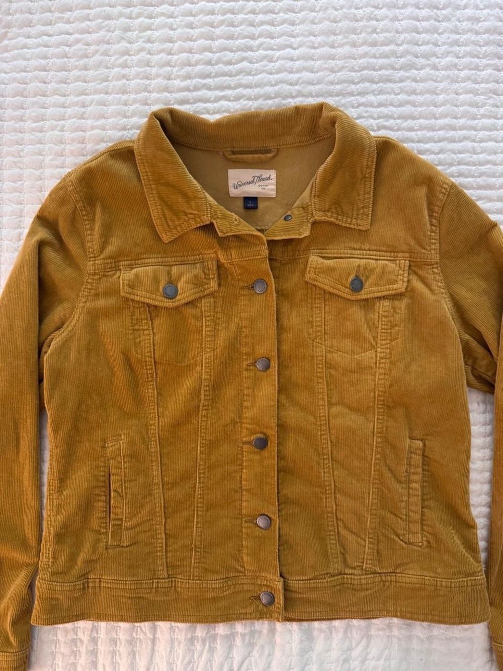 Universal Thread mustard yellow corduroy jacket- Size L